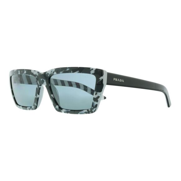 Prada 0PR 04VS 4433C2 Millenials Black White Havana Irregular Sunglasses